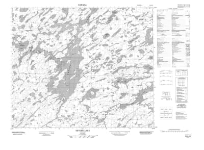 053G15 - SEVERN LAKE - Topographic Map