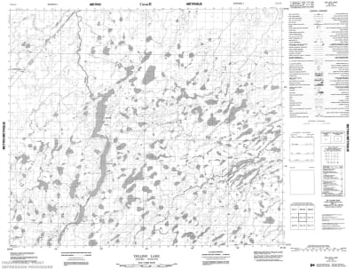 053J13 - YELLING LAKE - Topographic Map