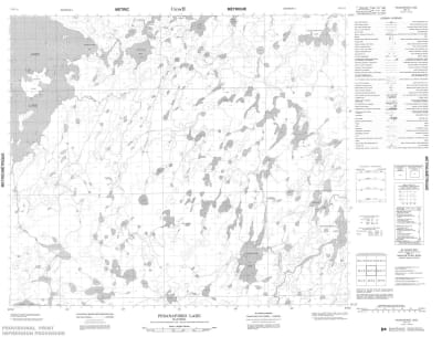 053K12 - PESANAPISKO LAKE - Topographic Map