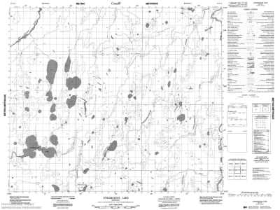 053K15 - ATIKAMAYKUS LAKE - Topographic Map