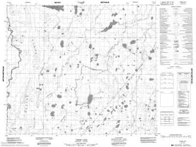 053K16 - UMISKO LAKE - Topographic Map