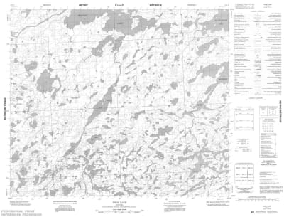053L04 - NIKIK LAKE - Topographic Map