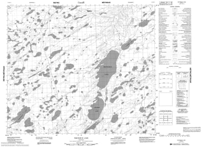 053M03 - WHITEMUD LAKE - Topographic Map