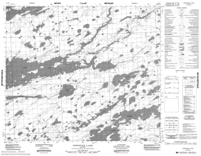053M04 - POWSTICK LAKE - Topographic Map