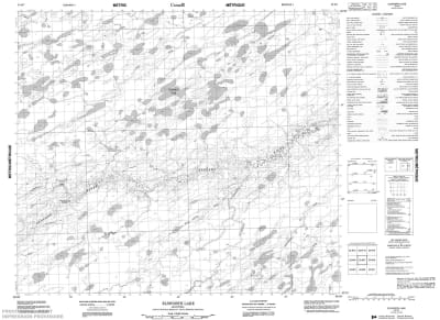 053M07 - ELSWORTH LAKE - Topographic Map