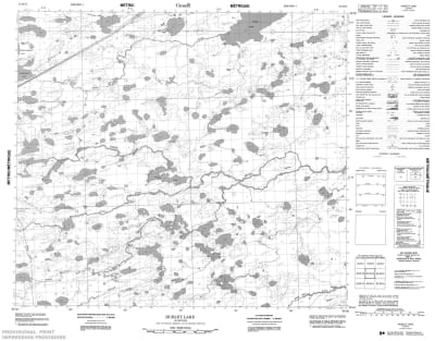 053M14 - HUBLEY LAKE - Topographic Map