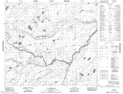 053M16 - COUTURE LAKE - Topographic Map