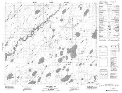 053N05 - OSKATUKAW LAKE - Topographic Map