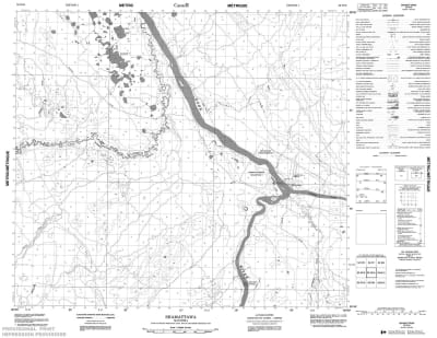 053N16 - SHAMATTAWA - Topographic Map