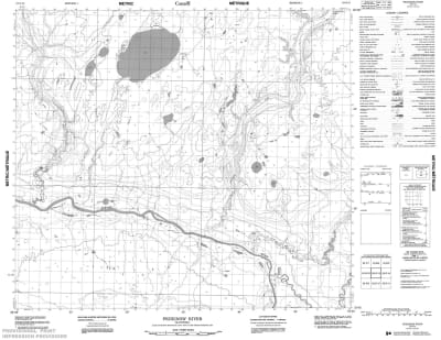 053O13 - PECKINOW RIVER - Topographic Map