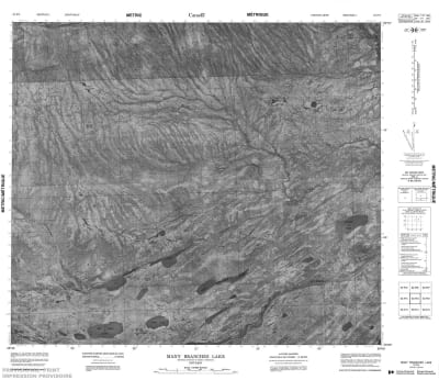 053P03 - MANY BRANCHES LAKE - Topographic Map