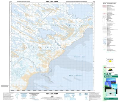 055F12 - WALLACE RIVER - Topographic Map