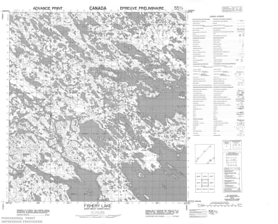 055K03 - FISHERY LAKE - Topographic Map