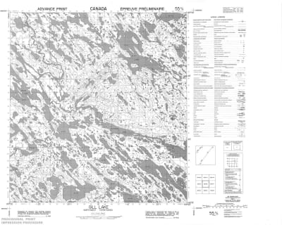 055K06 - GILL LAKE - Topographic Map
