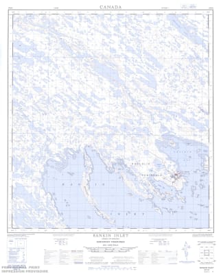 055K16 - RANKIN INLET - Topographic Map
