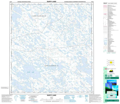 055L15 - DUFFY LAKE - Topographic Map