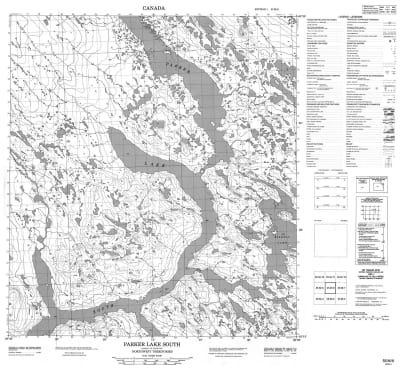 055M06 - PARKER LAKE - Topographic Map