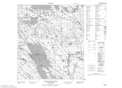 055M11 - PARKER LAKE - Topographic Map