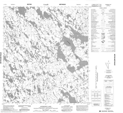 055M15 - ANDREWS LAKE - Topographic Map
