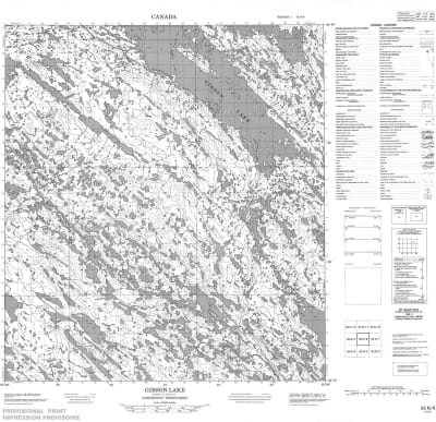 055N06 - GIBSON LAKE - Topographic Map