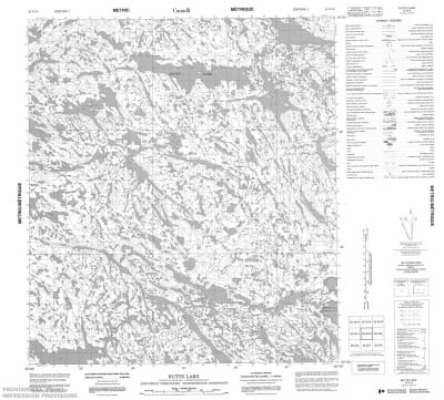 055N10 - BUTTS LAKE - Topographic Map