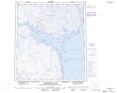055O - CHESTERFIELD INLET - Topographic Map