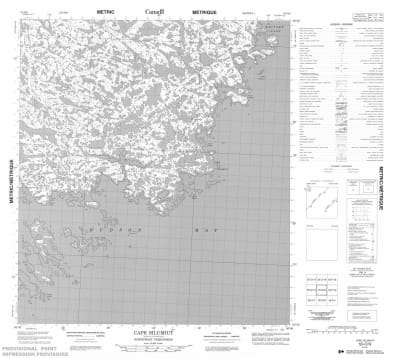 055O09 - CAPE SILUMIUT - Topographic Map