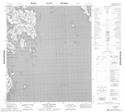 055P13 - BAILEY ISLANDS - Topographic Map