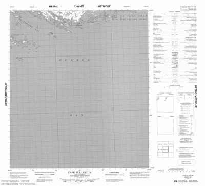 055P15 - CAPE FULLERTON - Topographic Map