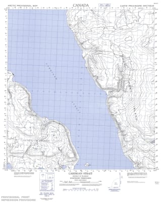 059A11 - CARDIGAN STRAIT - Topographic Map