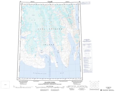 059E - GLACIER FIORD - Topographic Map