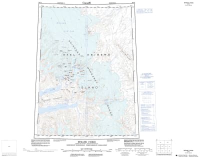059H - STRAND FIORD - Topographic Map