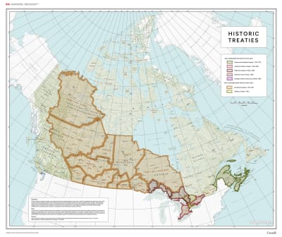 Dive into the rich and complex history of Indigenous-Crown relations with our detailed Canadian Historical Indian Treaties Wall Map. This comprehensive map visually charts the geographical extent of all major treaties made between 1725 and 1930, offering