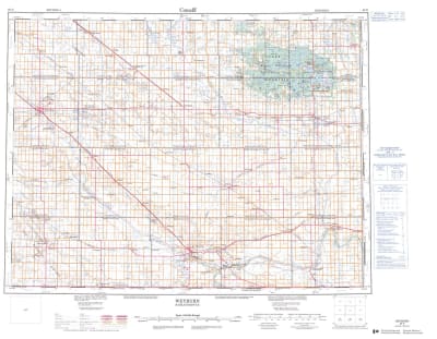 062E - WEYBURN - Topographic Map