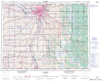 062H - WINNIPEG - Topographic Map
