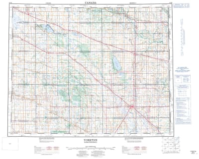 062M - YORKTON - Topographic Map