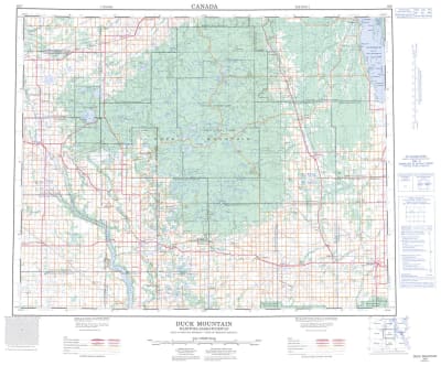 062N - DUCK MOUNTAIN - Topographic Map