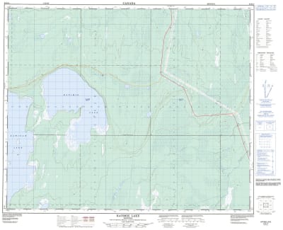 063B14 - KATIMIK LAKE - Topographic Map