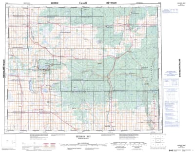 063D - HUDSON BAY - Topographic Map