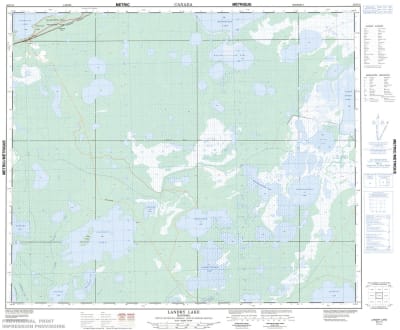 063F15 - LANDRY LAKE - Topographic Map
