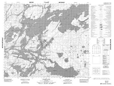 063I12 - CROSS LAKE - Topographic Map