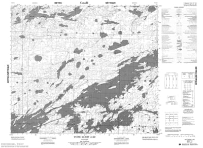 063I14 - WHITE RABBIT LAKE - Topographic Map
