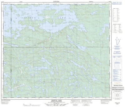 063N12 - SISIPUK LAKE - Topographic Map