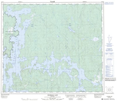 063N16 - HIGHROCK LAKE - Topographic Map