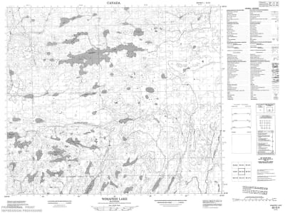 063O04 - WIMAPEDI LAKE - Topographic Map