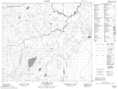 063O06 - WIMAPEDI RIVER - Topographic Map