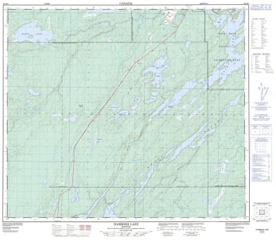063O08 - HAMBONE LAKE - Topographic Map