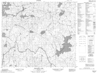 063O12 - APEGANAU LAKE - Topographic Map