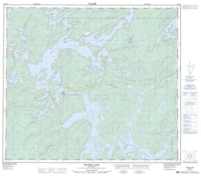 063O14 - WAPISU LAKE - Topographic Map
