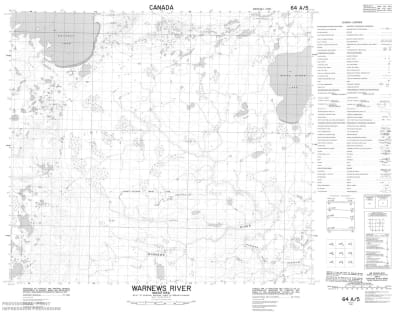 064A05 - WARNEWS RIVER - Topographic Map